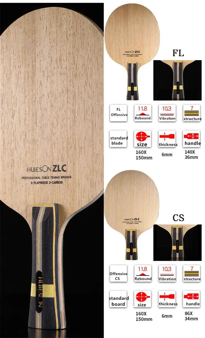 Huieson ZLC-Plaque de base en bois pur à 5 couches, 2 couches, fibre ZLC, raquette d'entraînement pr
