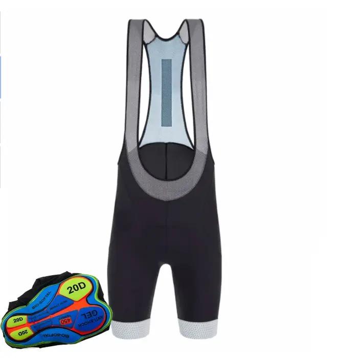 Short à bretelles de cyclisme pour hommes, coussin épais antichoc en Gel, 6 heures de Ride Pro Lycra