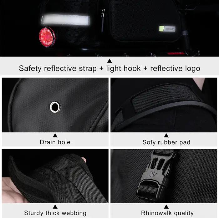 Bal inowalk-Sac de Voyage Multifonctionnel de Grande Capacité avec Juste de Pluie, Sacoche de Vélo E