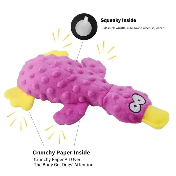 Jouets pour chiens en peluche douce en forme de canard pour petits chiots