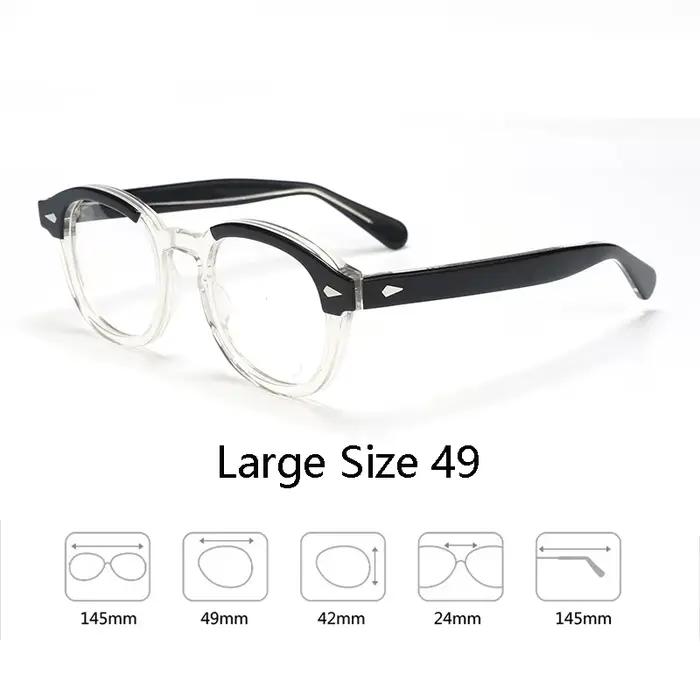 Monture de lunettes optiques hommes femmes Johnny Depp lunettes Vintage ordinateur acétate monture d