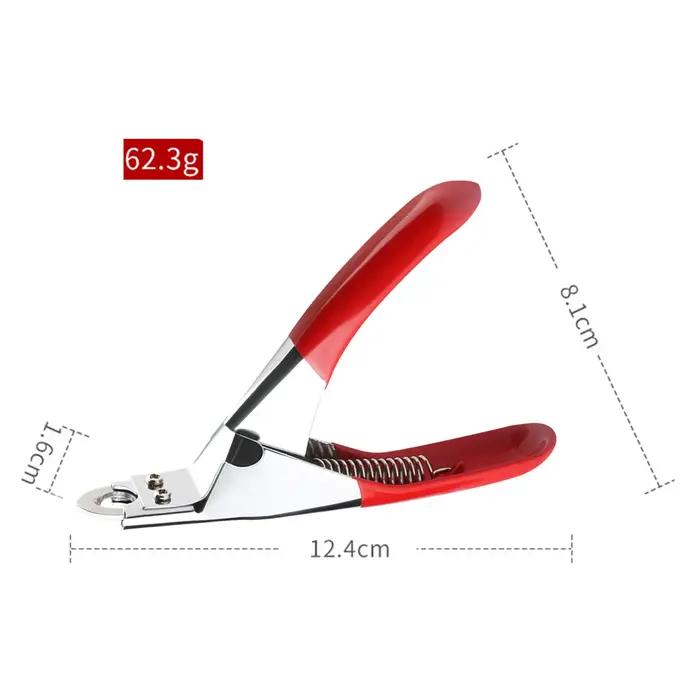 Coupe-griffes en acier inoxydable pour animaux de compagnie, poignée coordonnante, coupe-ongles pour