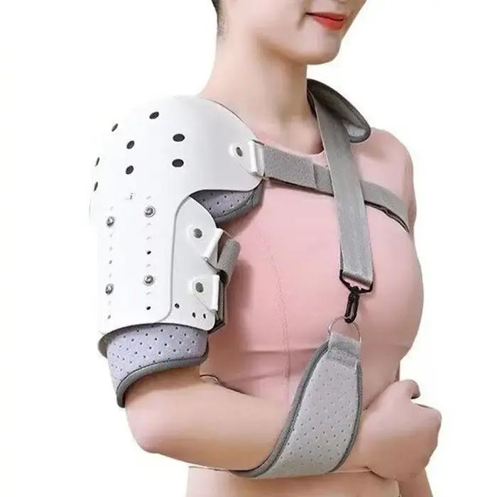 Attelle de soutien pour le haut du bras résiliente et respirante pour la rééducation des fractures de l'humérus et des blessures des épaules