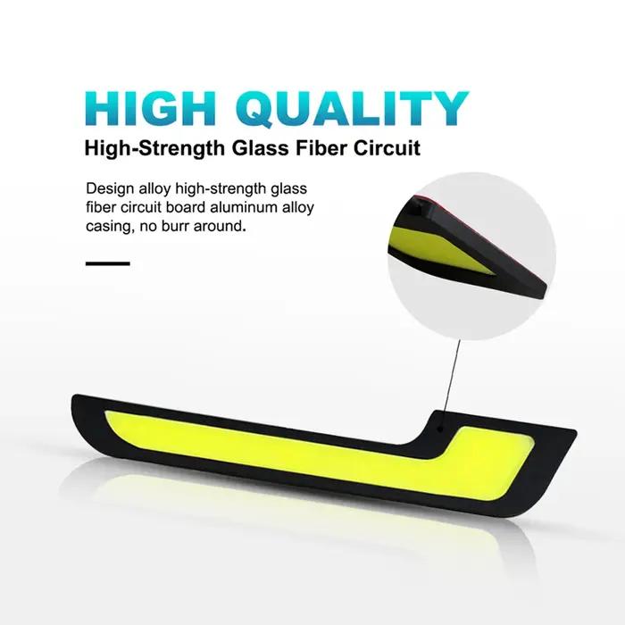 NLpearl 1 paire 12V COB DRL LED feux de jour pour voiture tout-terrain SUV Auto LED conduite externe
