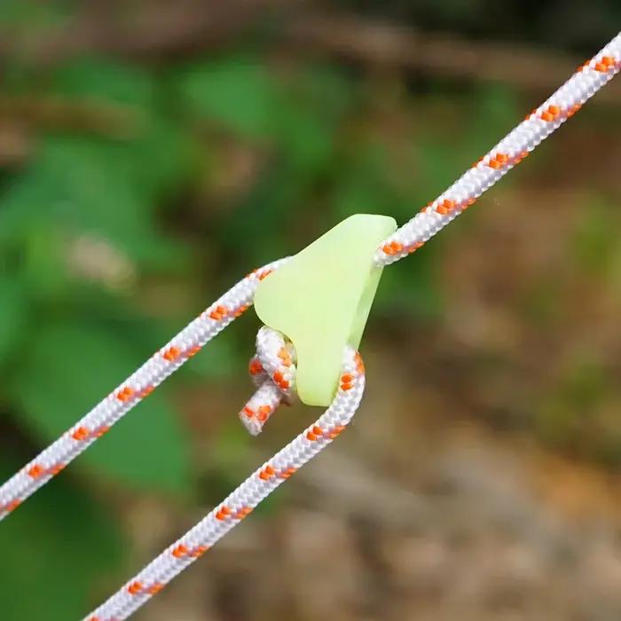 Camping en plein air corde lumineuse boucle tente tirer corde lumineuse anti-dérapant réglage boucle