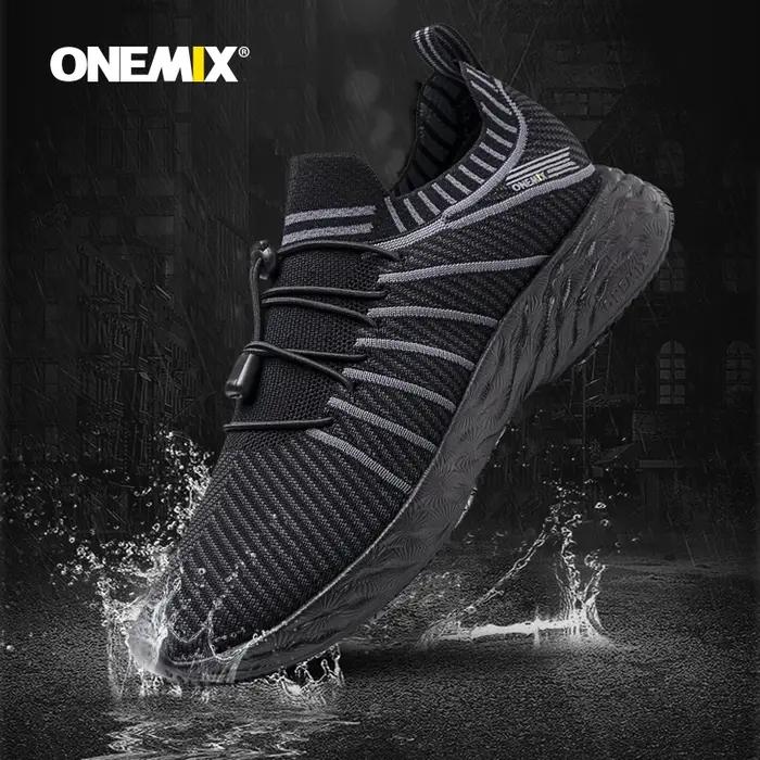 ONEMIX chaussures de course imperméables pour hommes respirant léger femmes formation marche baskets