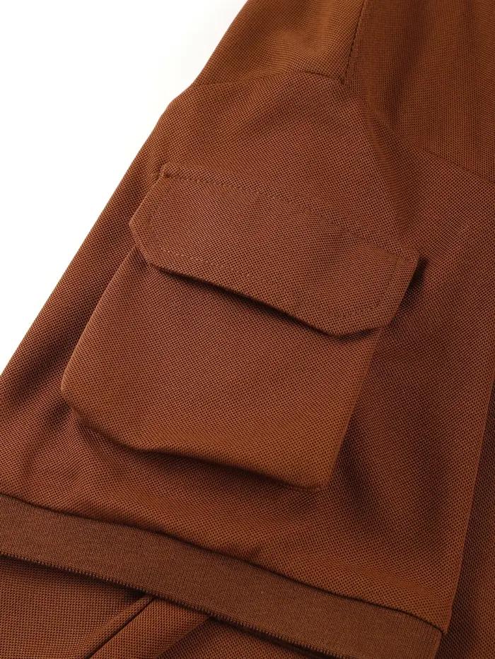 Polo ample décontracté pour homme en polyester, style urbain, séchage rapide, adapté aux activités de plein air et aux journées détendues