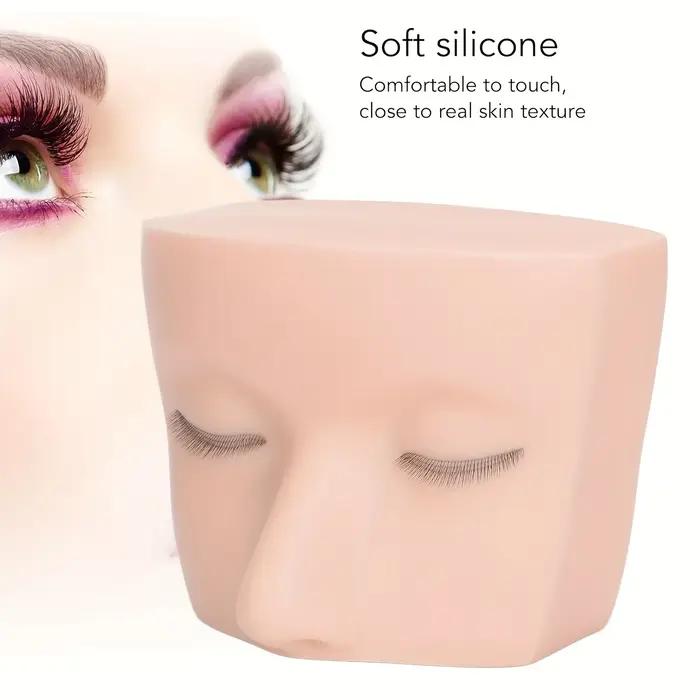 Tête de mannequin de cils tête de mannequin de maquillage Extensions de cils modèle de visage de pra