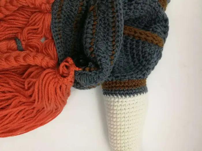Chapeau de laine unisexe pour Halloween et autres fêtes, style sport, chaud et résistant pour l'hiver et les événements extérieurs