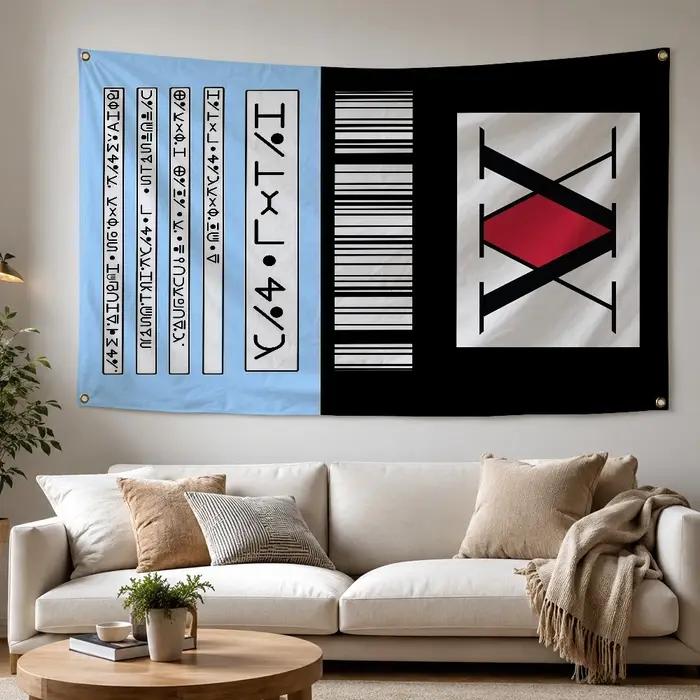 Drapeau extérieur Hunter × Hunter Hunter License pour la maison