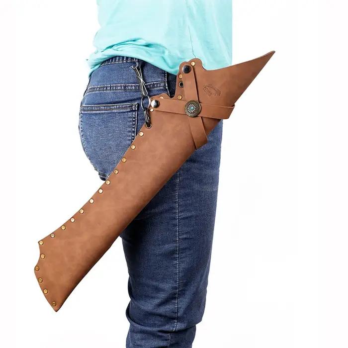 Accessoire de chasse rétro carquois en cuir PU pour chasseurs et amateurs de tir à l'arc occasions spéciales