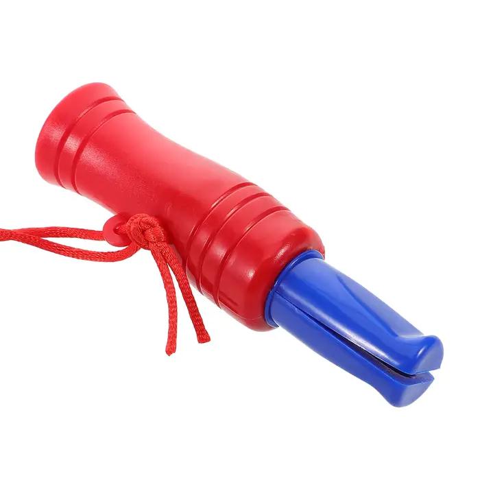 Sifflet imitation canard compact léger avec cordon - Appel plastique son clair pour chasse pratique
