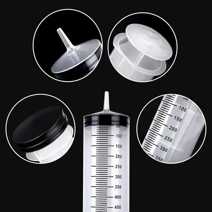 Seringue à tuyau de 100ml-550ml avec 100cm, pompe de grande capacité, injecteur hydroponique, sering
