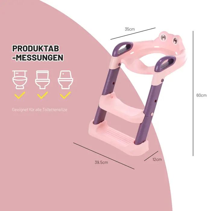 Siège de Toilette Enfant avec Escalier Pliable et Hauteur Réglable pour Développer l'Autonomie et la Sécurité de Vos Petits Occasions Spéciales Famille