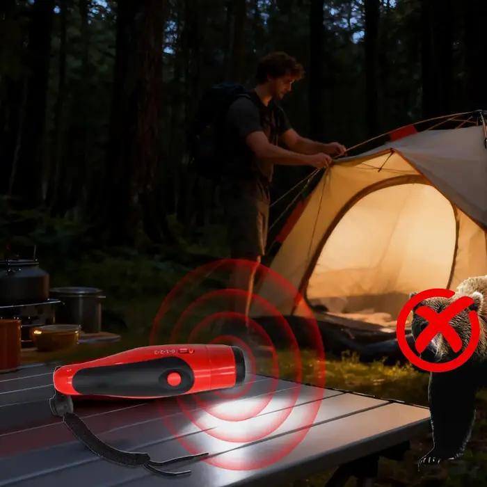 Corne de signalisation électronique portable 125 dB pour la sécurité en randonnée