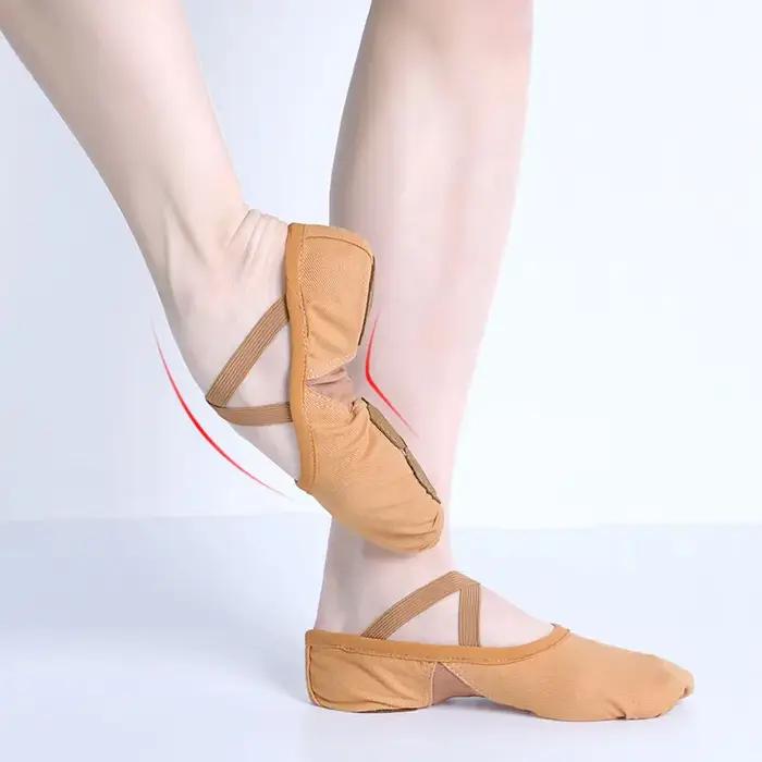 Chaussures de ballet pour femmes et filles, chaussures de danse, académie de danse, trois l'offre el