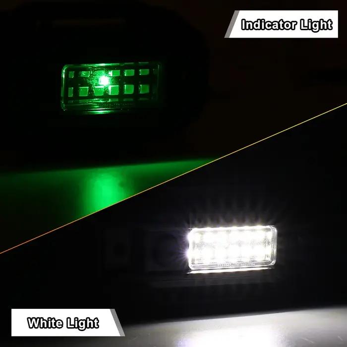 MOVOTOR blanc UTV dôme lumière barre de sécurité montage voiture LED rouleau Cage utilitaire lumière