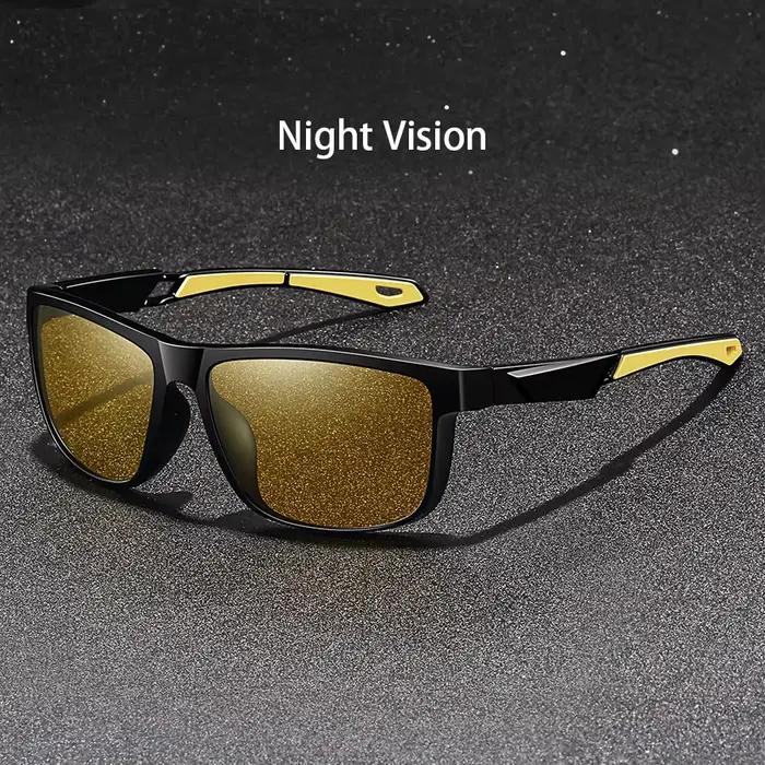 Lunettes de vision nocturne vintage sportives unisexes, réduisent la fatigue visuelle, verres anti-r