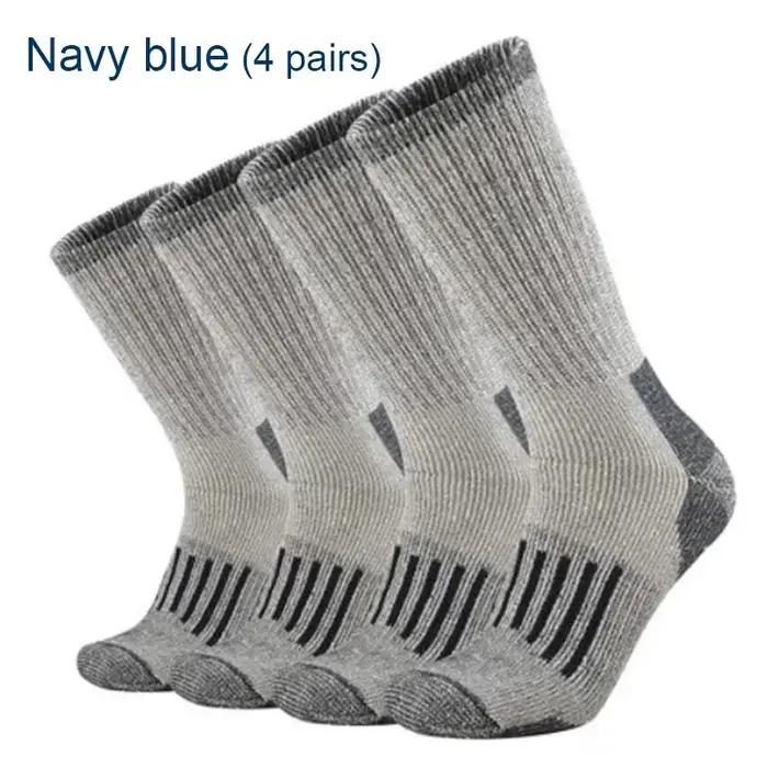 Chaussettes de randonnée chasse en laine 80% - Chaussettes épaisses chaudes techniques pour homme et femme