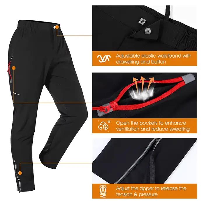 WEST BIKING – pantalon de cyclisme coupe-vent, séchage rapide, pantalon de vélo d'équitation, de pêc