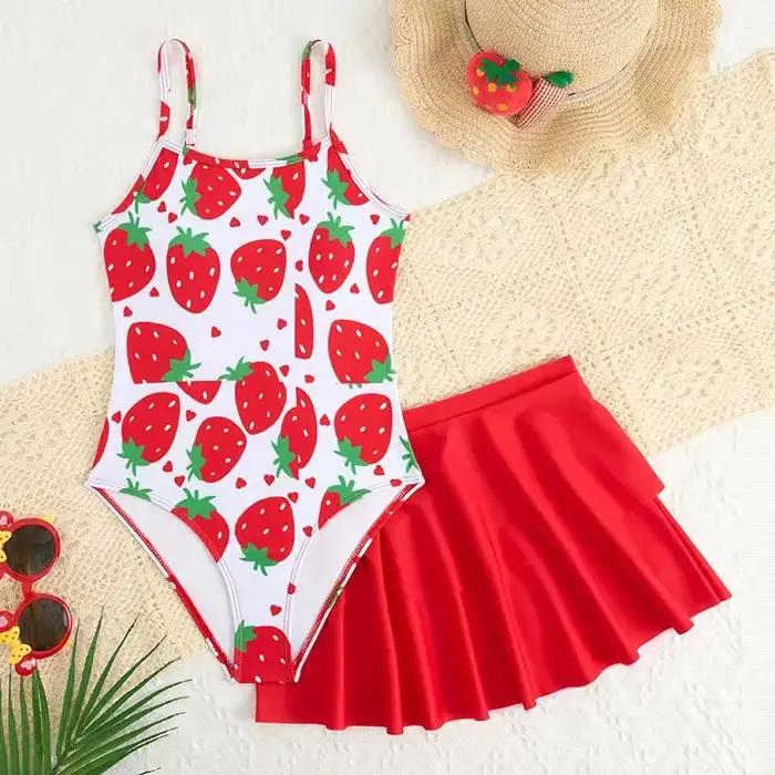 Maillot de bain une piece pour filles en nylon beige ajuste parfaitement pour plage piscine et jours d'activites en plein air