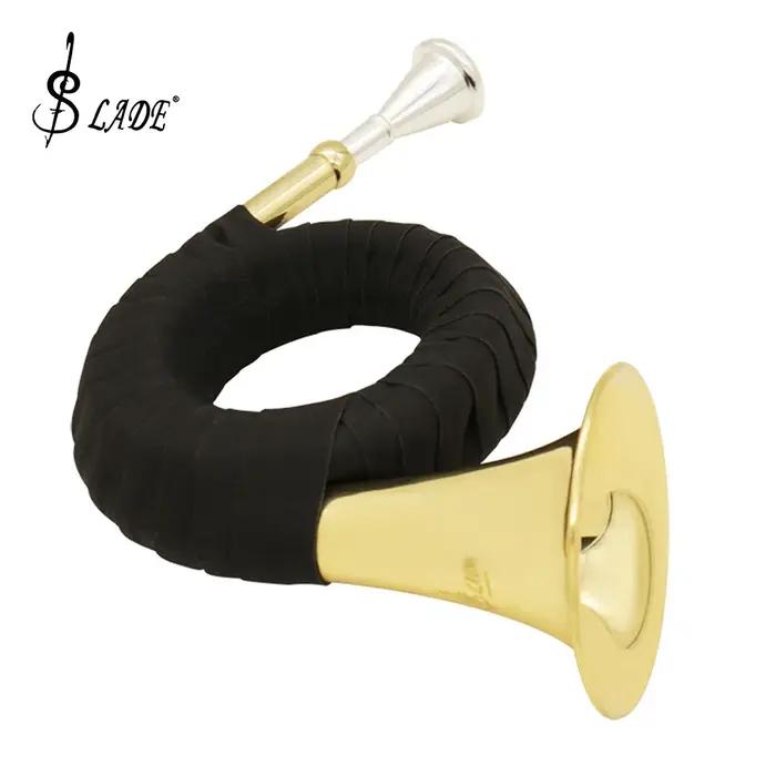 Corne de chasse SLADE Bb en laiton plaqué or