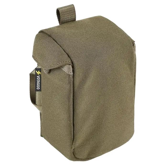 Étui de télémètre VOTAGOO avec rembourrage protecteur et boucle à libération rapide pour homme, compatible Molle, toile géométrique pour chasse et plein air