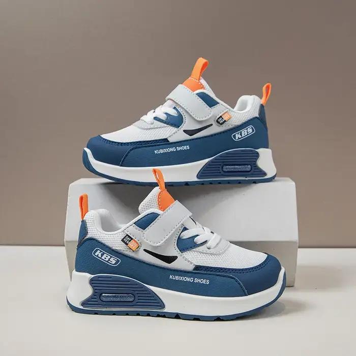 Chaussures de sport en cuir PU pour enfants, tendance 2026, baskets souples pour garçons et filles,