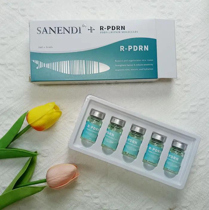 SANENDI PDRN Sérum ADN de Saumon Ampoule Lissante Solution Liquide Booster Capillaire Éclaircissant Essence Faciale Der.
