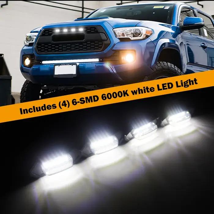 IJDM-Éclairage de calandre LED style Raptor, assemblages de montage en tissu, pour Toyota Keepoma 20