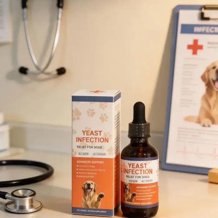 Gouttes anti-infections à la levure pour chiens et chats