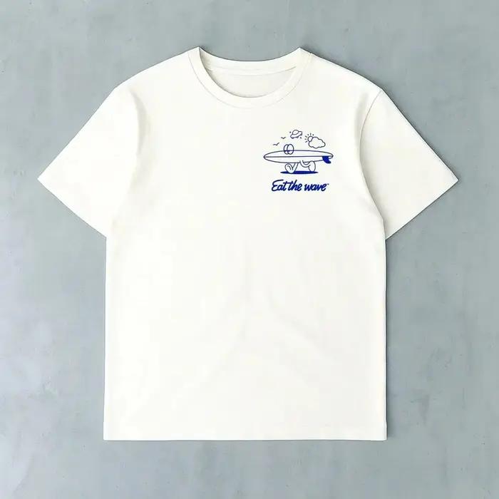 T-shirts unisexes en coton de luxe pour hommes et femmes, motif imprimé tendance, style sport, surf, streetwear, été 2026