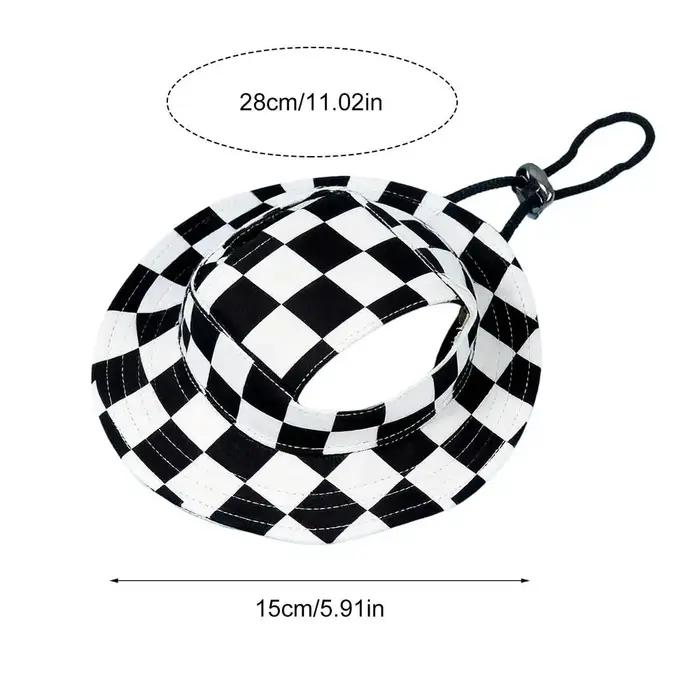 Chapeau de plage réglable pour chien avec trous pour les oreilles