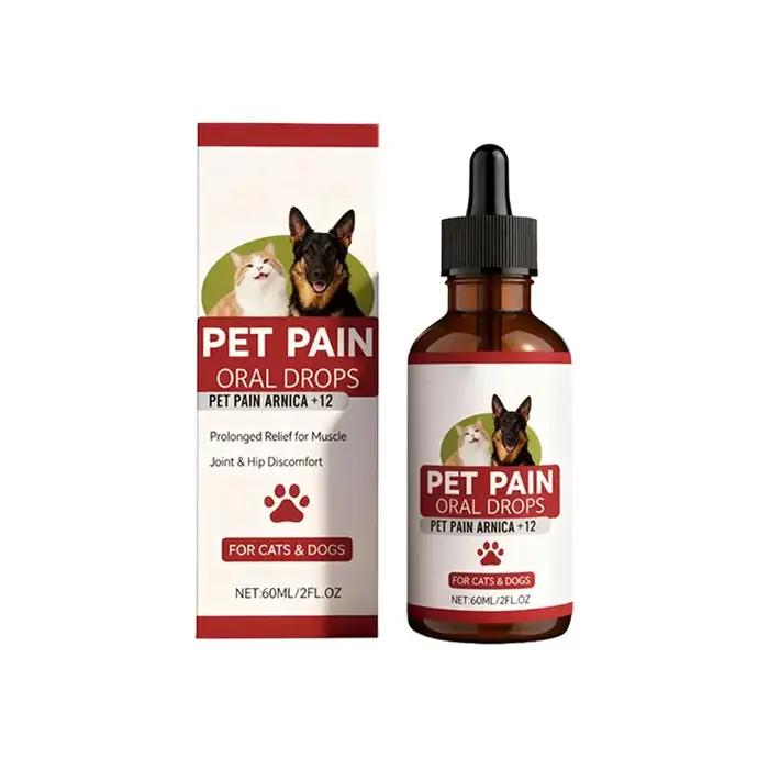 Gouttes buvables apaisantes à base de plantes pour animaux de compagnie, 60 ml – Complément alimenta