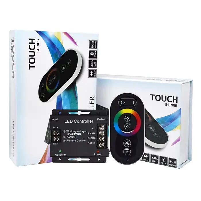 Contrôleur de lumière de bande LED, télécommande tactile, 30A6 touches, variateur Cct Rgb smd cob, p