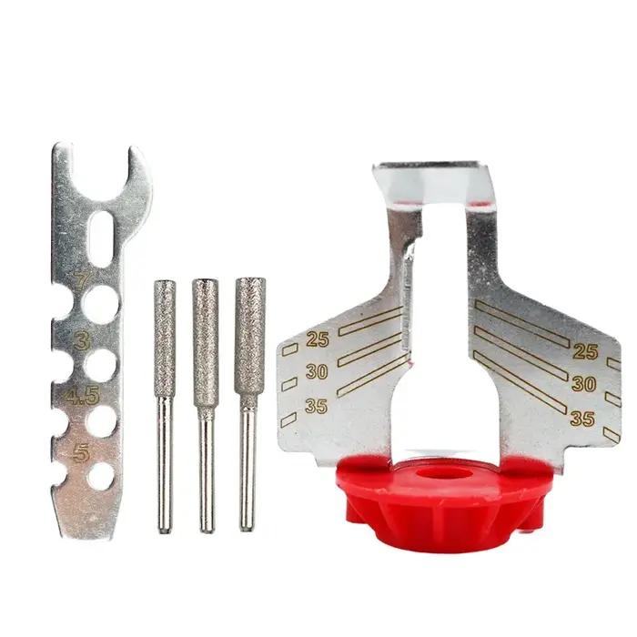 Kit d'affûtage de tronçonneuse en acier rapide pour tronçonneuse et outils de meulage à offrir pour bricoleurs et artisans travaux du bois