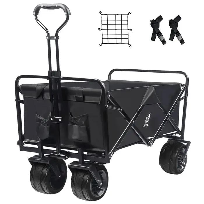 Chariot de plage pliable avec poignée réglable