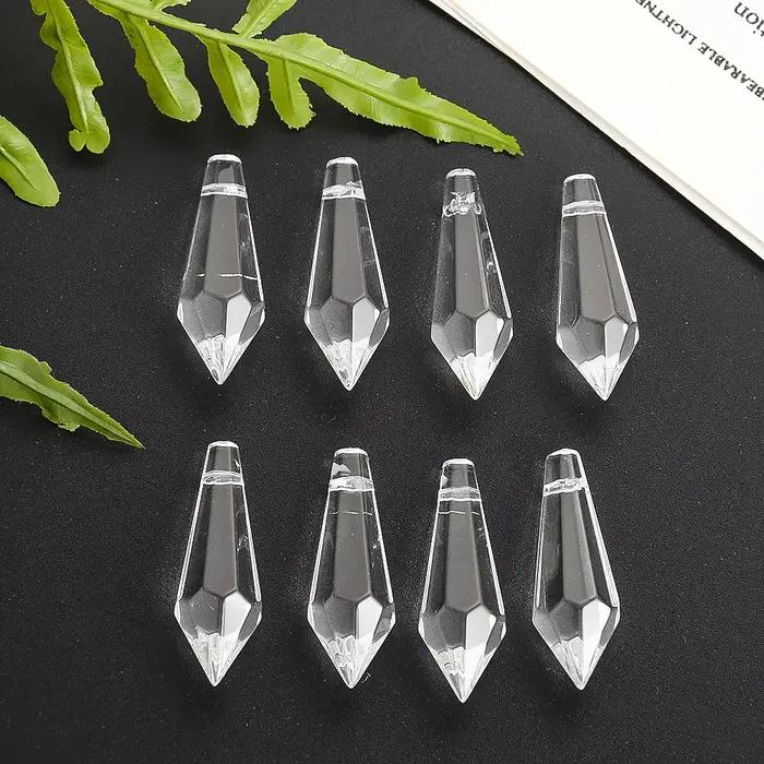 Muy Bien-Prisme en cristal de glace, lustre, pendentif en cristal, attrape-soleil, verre, goutte poi