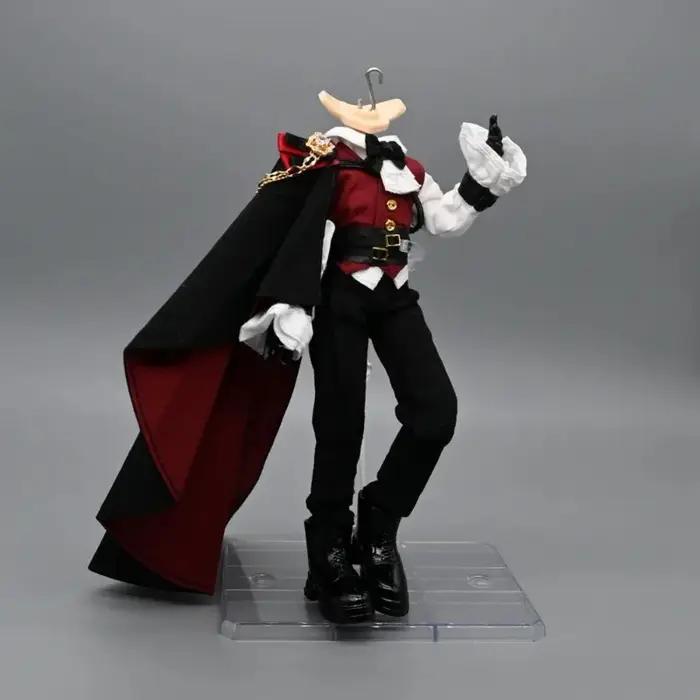Costume de chevalier britannique 1/12 scale pour figurines d'action en flanelle élégant avec chemise, gilet, pantalon et cape pour Noël Pâques Halloween Nouvel An Saint Valentin