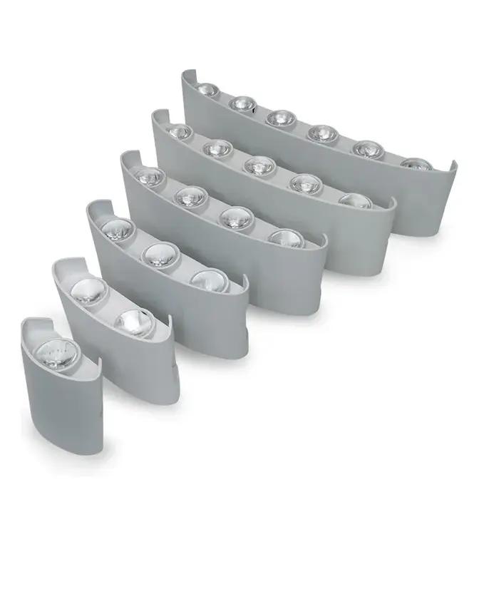 Mur LED lumière IP65 extérieur étanche jardin clôture en aluminium intérieur mode applique pour cham