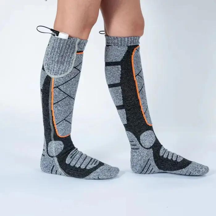 Chaussettes chauffantes électriques USB rechargeables 3 modes ski outdoor hiver hommes femmes