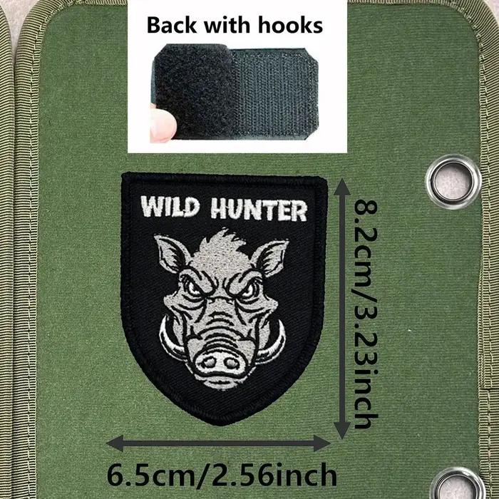 Patch brodé Wild Hunter Cerf et Sanglier