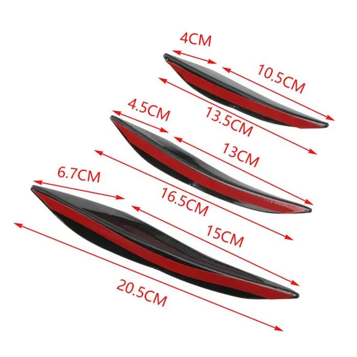 Offre spéciale 6 pièces/ensemble décoration diffuseur séparateur aileron corps Spoiler Canard Valenc