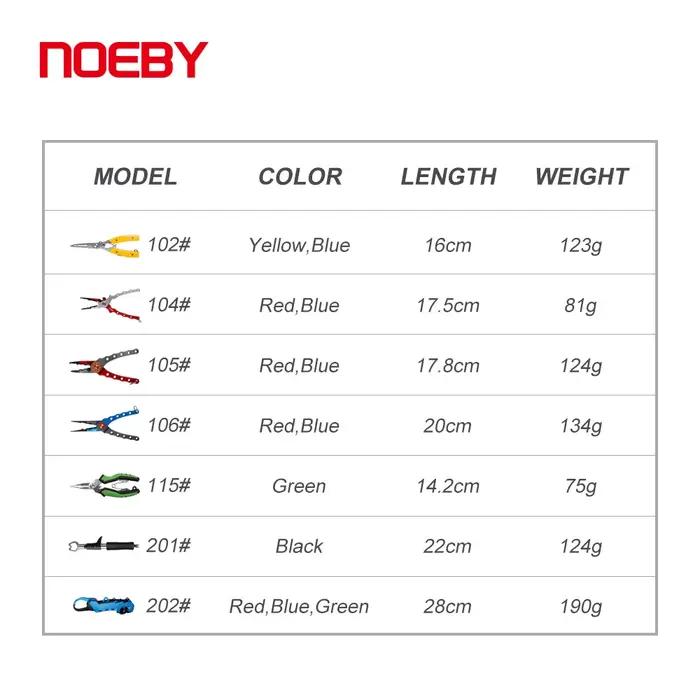 NOEBY – pince de pêche multifonctionnelle en acier inoxydable, ligne de coupe, anneau fendu, outil p