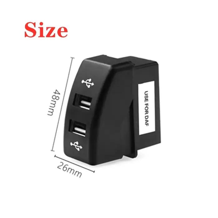 Chargeur de voiture double USB, 5V, 4,2a, Total, double prise d'alimentation, Audio, pour iPhone, té