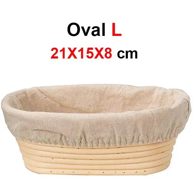 UPORS panier à pain en rotin ovale naturel