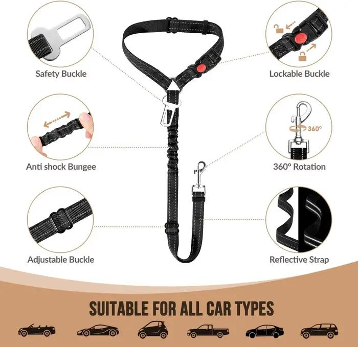 Ceinture de sécurité pour chien pour voiture