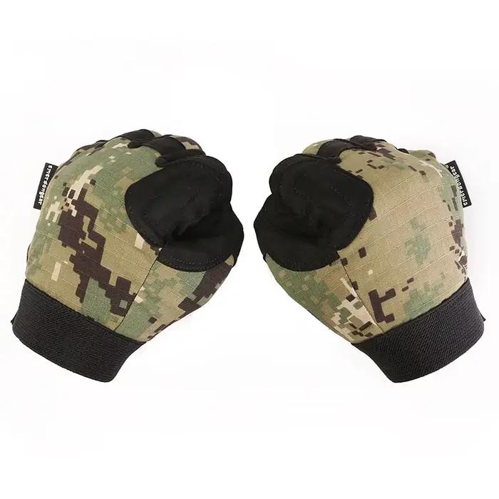 Gants camouflage tactiques Emersongear légers AOR2 pour chasse et randonnée - Protection main complète
