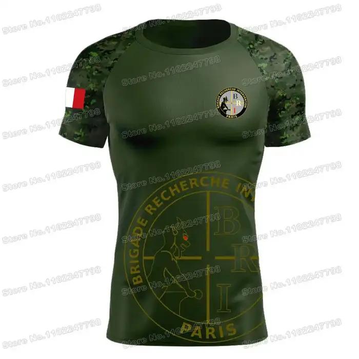 Chemise Homme T-shirt BRI Police nationale française