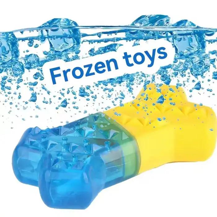 Jouet à mâcher pour chien en forme de bâton de glace, injection d'eau, rafraîchissant, soulagement de la chaleur, pour le nettoyage des dents, jouet durable pour animaux de compagnie, pour l'entraînem